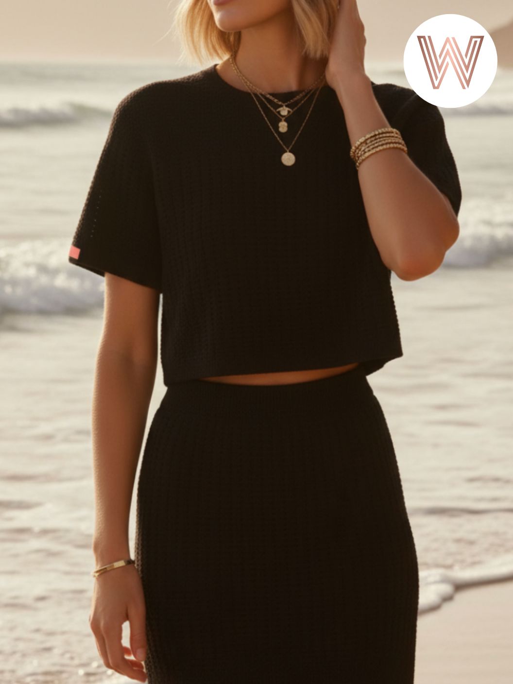 FOXEY セットアップ　Aria Top Aria Skirt 38 Aria Skirt Set - Black – Weslynn