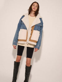 Clover Jacket - Denim Sherpa