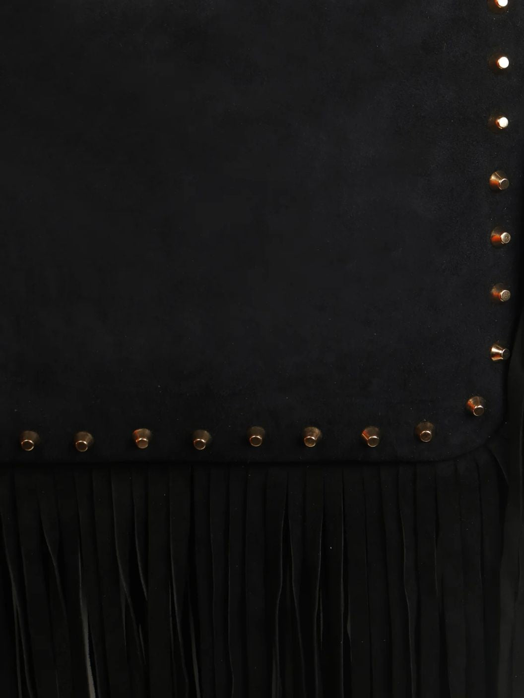 Boho Fringe Handbag - Black