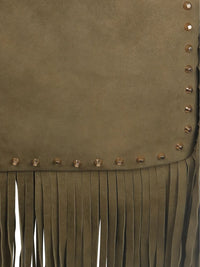 Boho Fringe Handbag - Olive