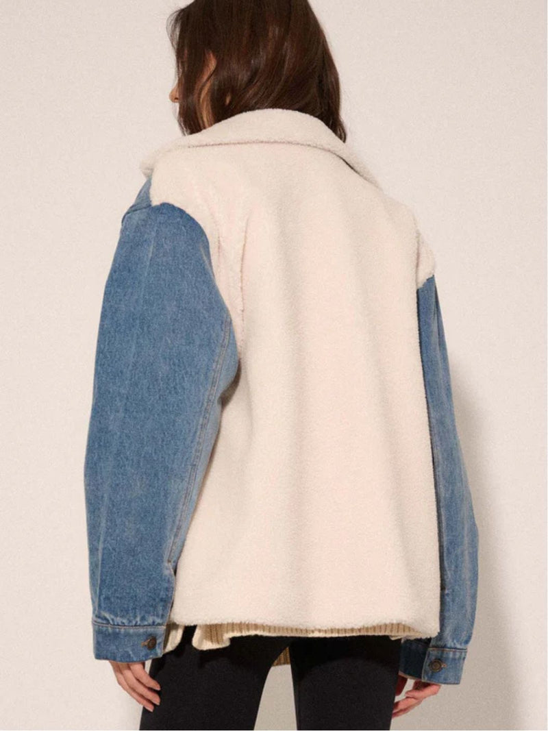 Clover Jacket - Denim Sherpa