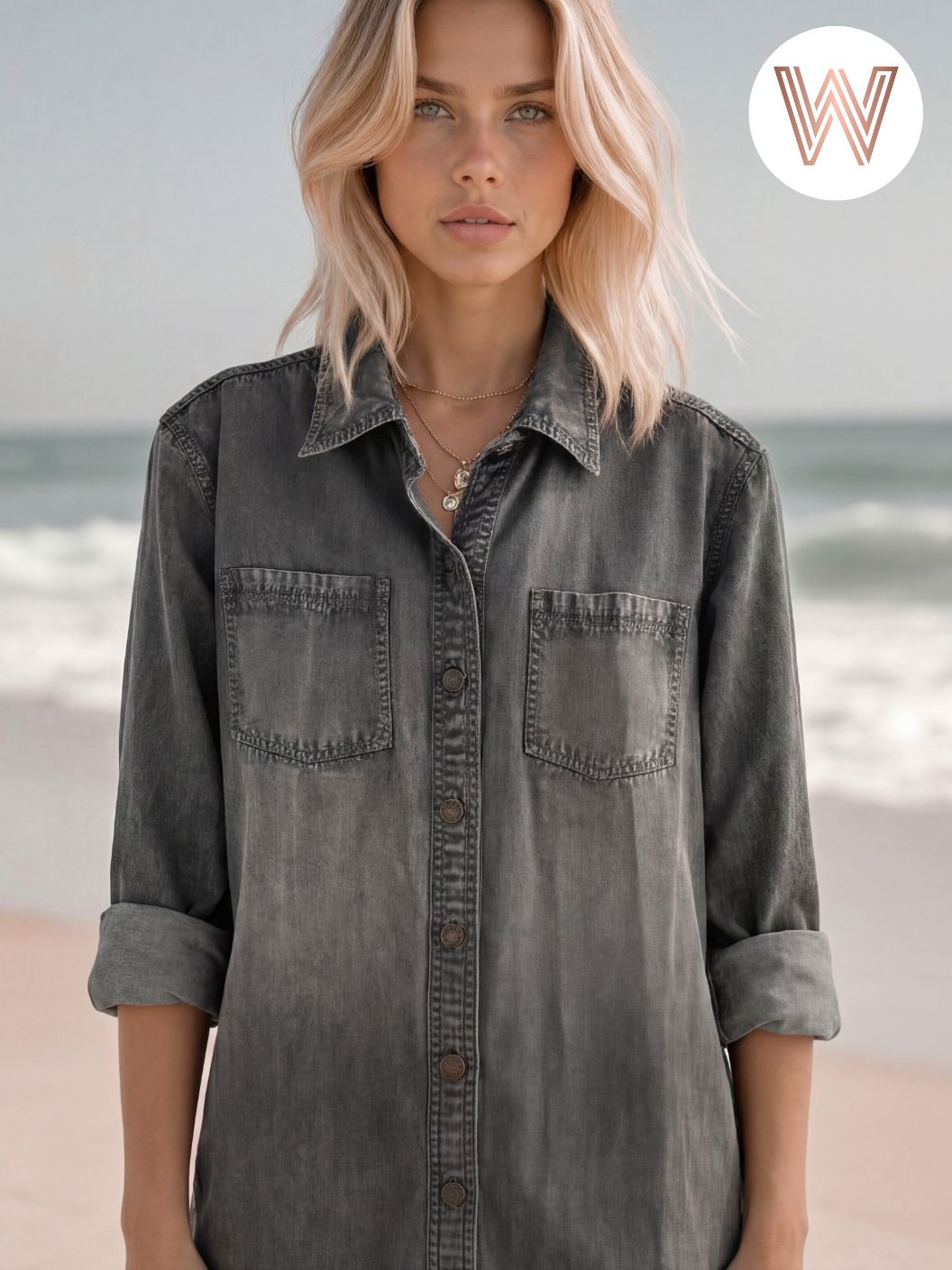 Ash Denim Jacket - Charcoal