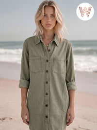 Ash Denim Jacket - Olive