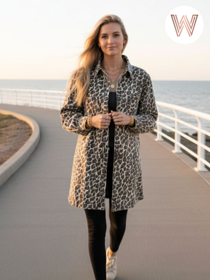 Ash Denim Jacket - Cheetah