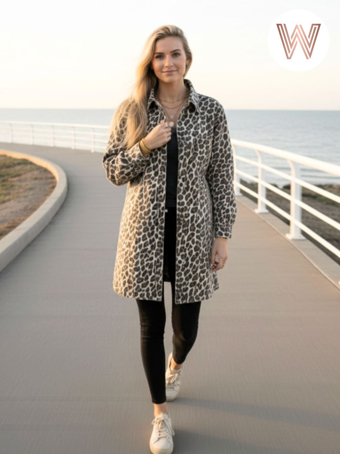 Ash Denim Jacket - Cheetah