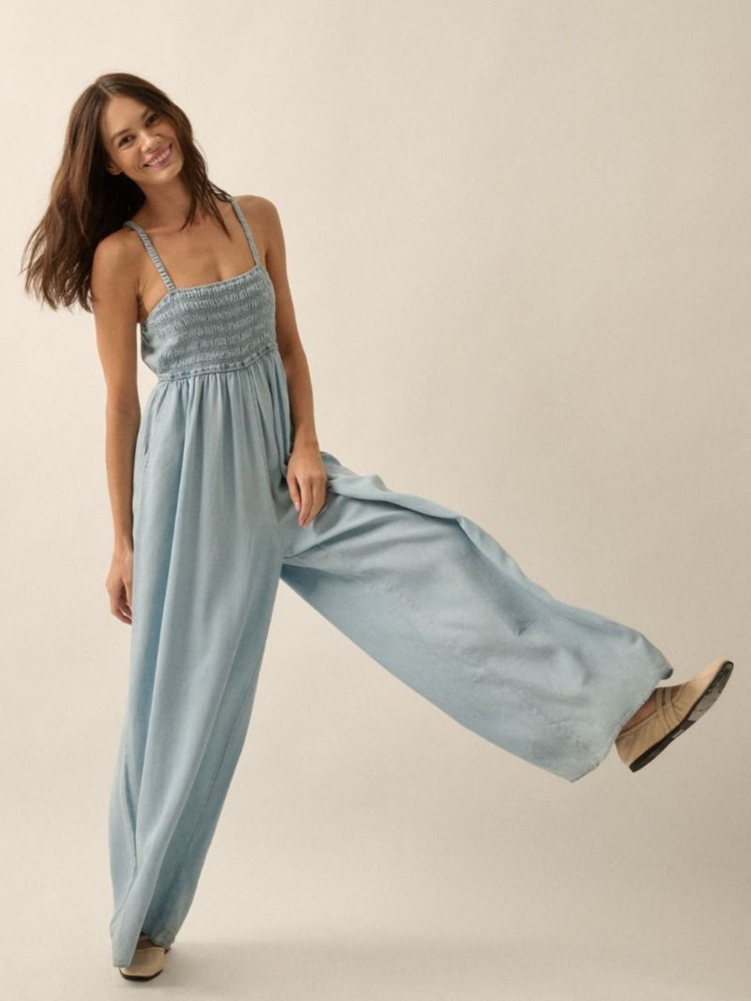 Evie Jumpsuit - Chambray