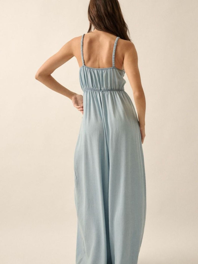 Evie Jumpsuit - Chambray