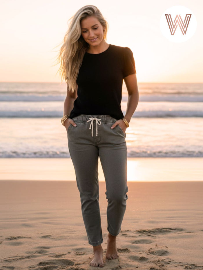 Collins Denim Pants - Charcoal