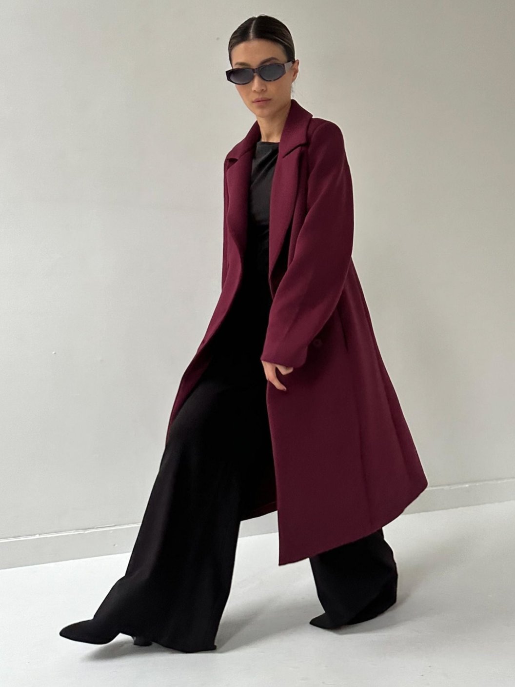 Alexandra Trench - Burgundy