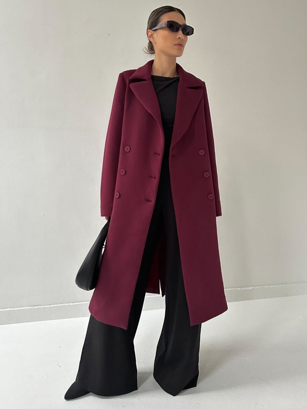 Alexandra Trench - Burgundy