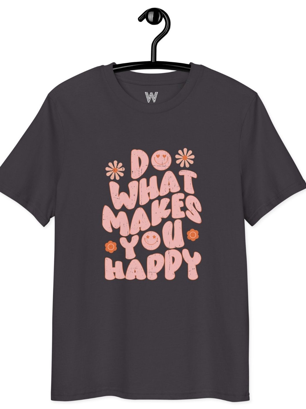 Do What Makes You Happy Graphic Tee - Black