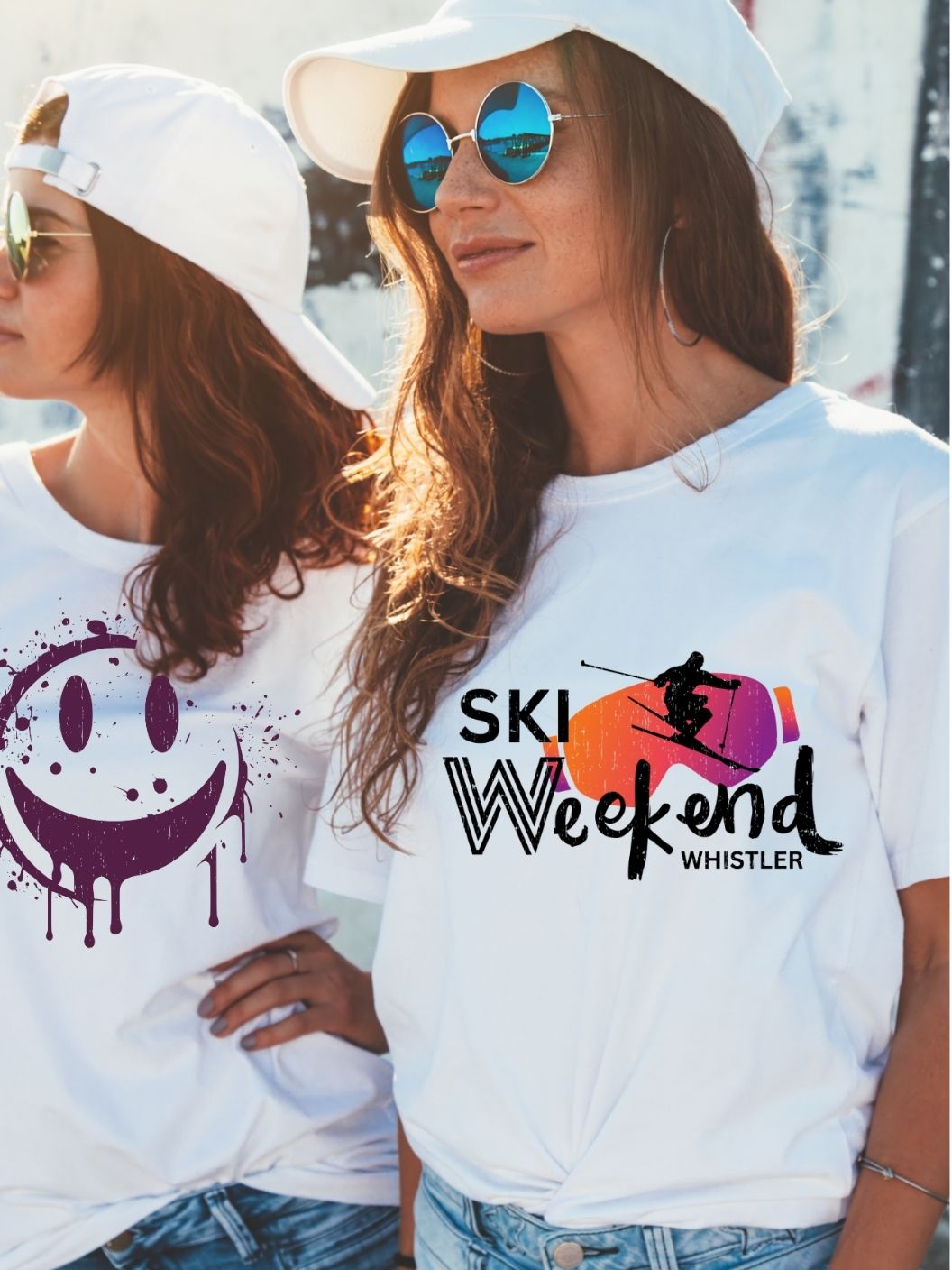 Ski Weekend Whistler Tee - White