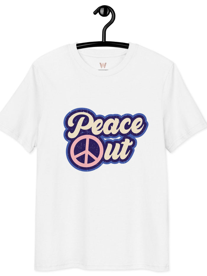 Peace Out Graphic Tee - White