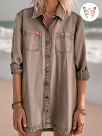 WESLYNN - Ash Denim Dress - Charcoal