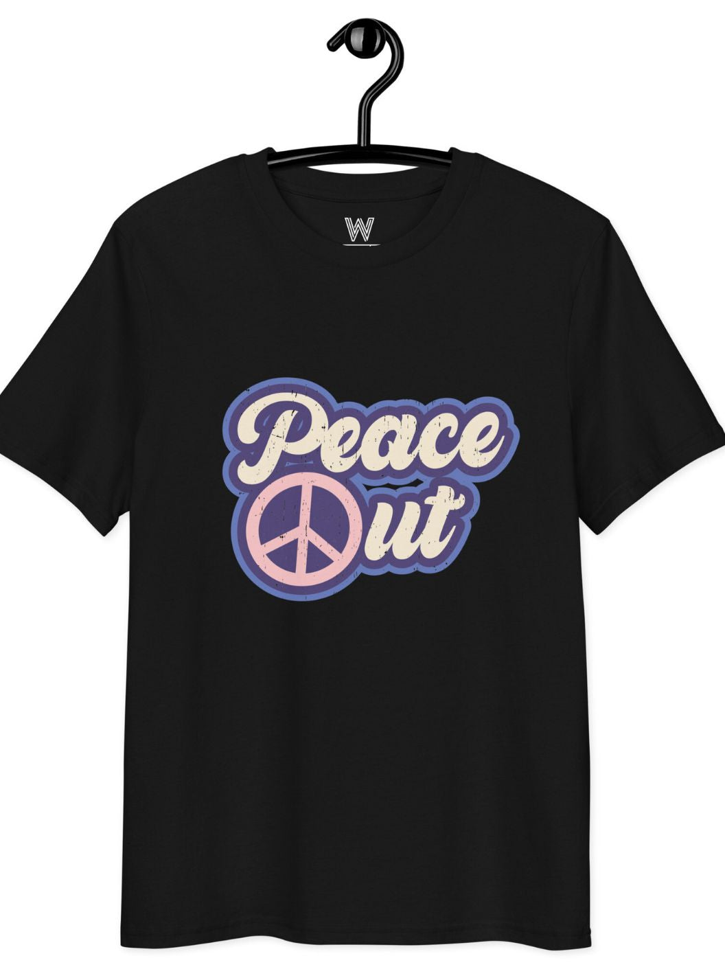 Peace Out Graphic Tee - Black