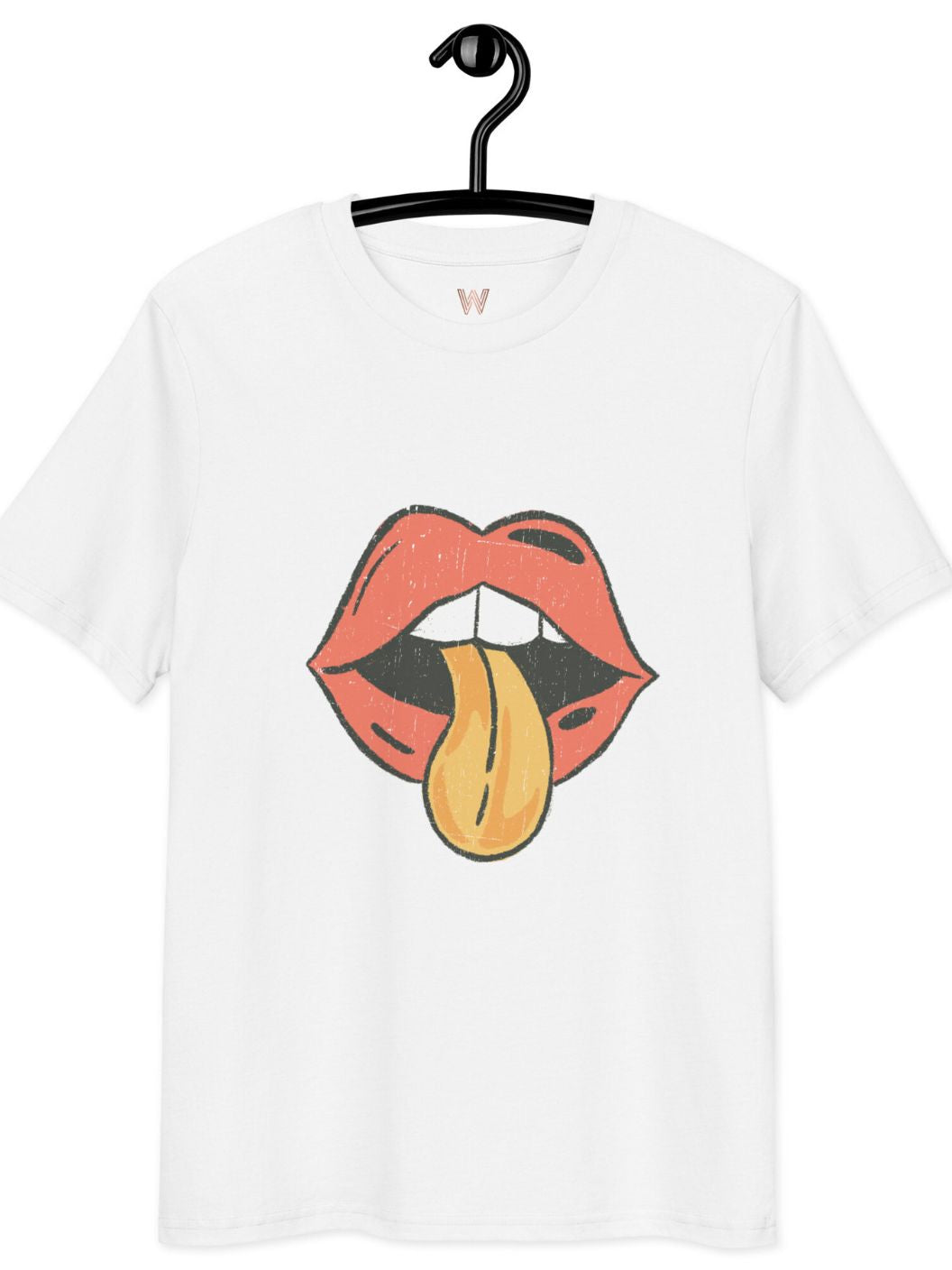 Read My Lips Graphic Tee - White