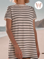 Ecru Black Stripe