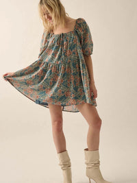 Birdie Dress - Faded Blue