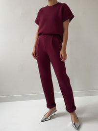 Kendal Pant - Burgundy