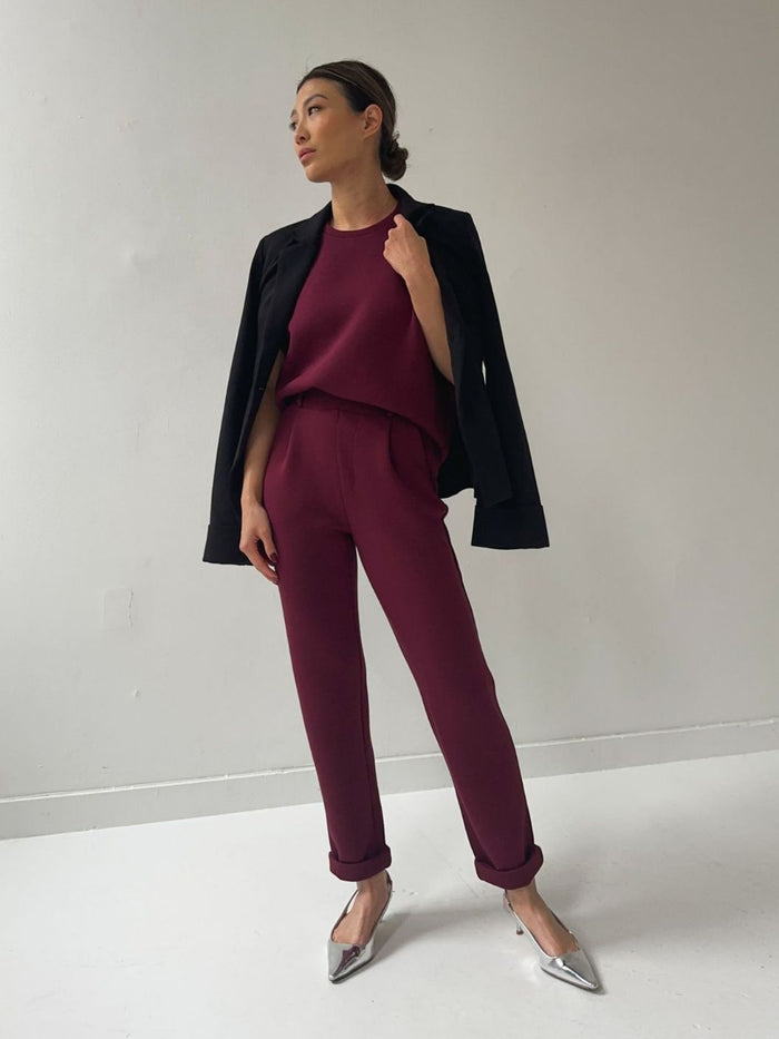 Kendal Pant - Burgundy