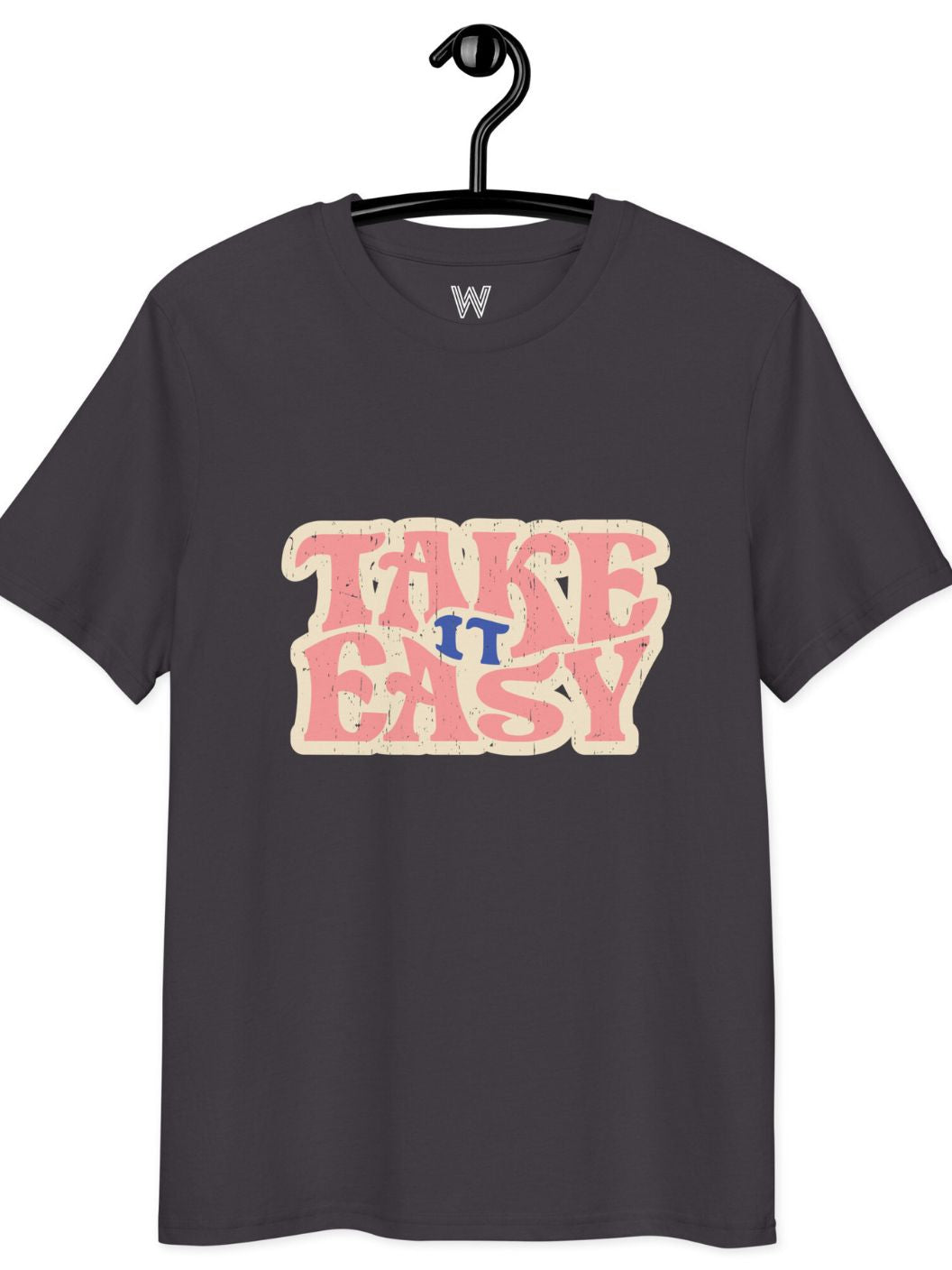 Take It Easy Graphic Tee - Charcoal