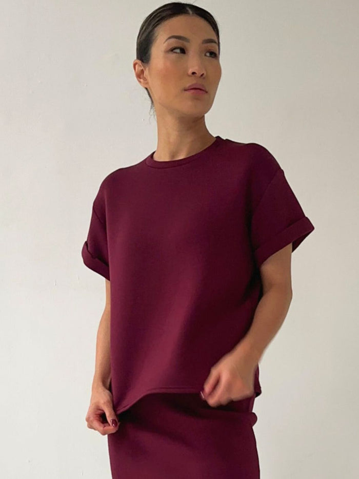 Bengal Tee - Burgundy