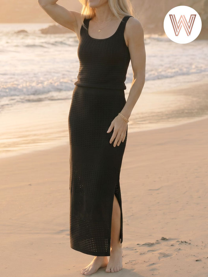Aria Skirt Set - Black