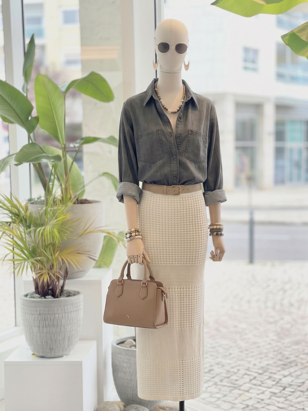Aria Skirt Set - Ecru