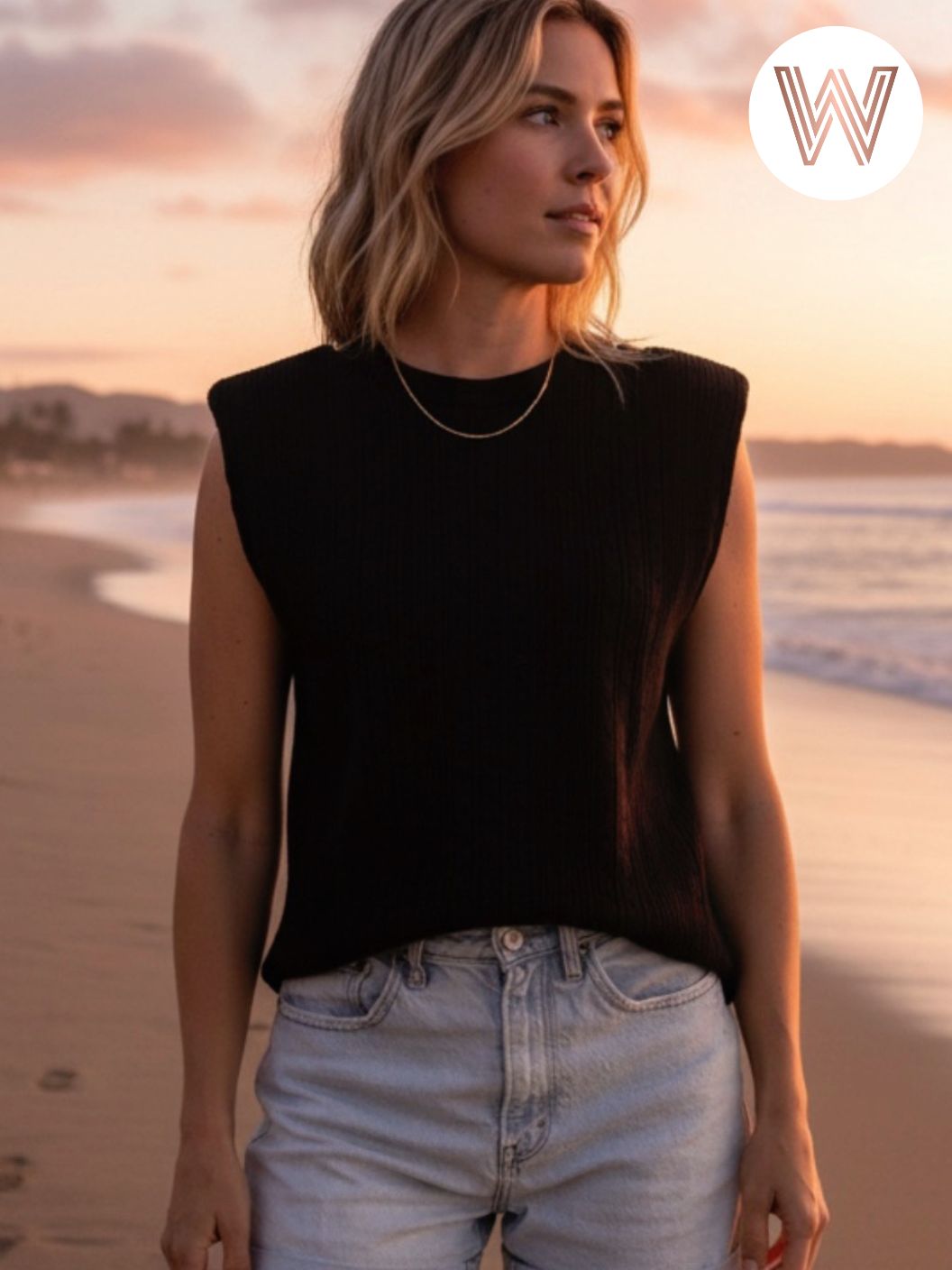 Rowan Top - Ecru – Weslynn