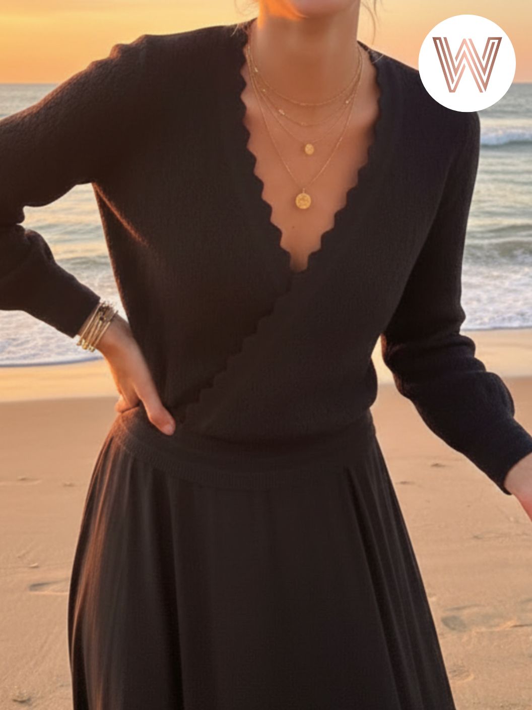 Chloe Wrap - Charcoal – Weslynn