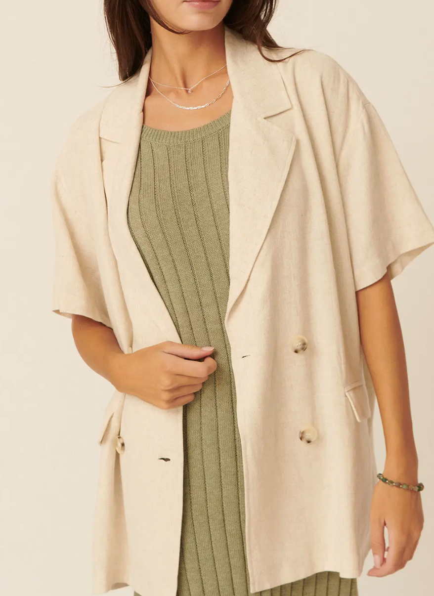 Estelle Blazer - Oatmeal